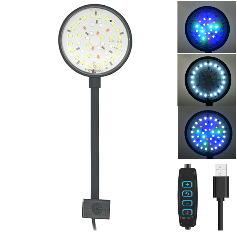 Aquarium Marine Lights - Lámpara LED USB para acuario, decoración