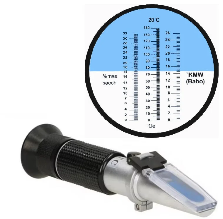 Refractometer Salinity - Refractómetro de Salinidad Portátil 0-100% para