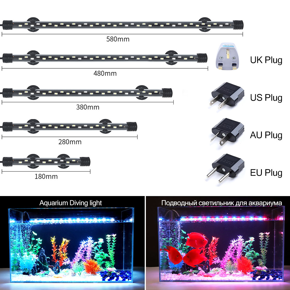 Aquarium Marine Lights - Luz LED para acuario de 90-260V,