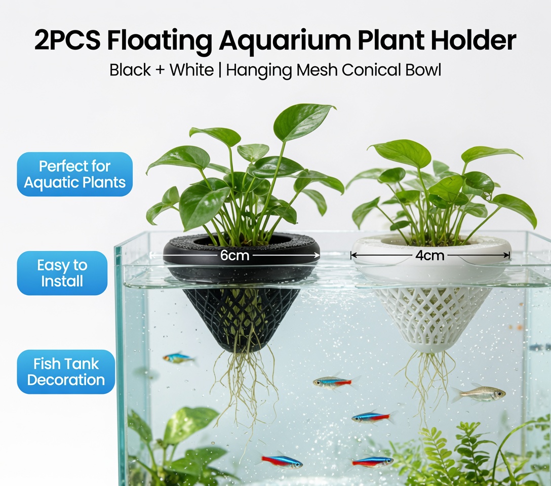 Soporte flotante para plantas  - Marine Aquarium Hobby reseña y precio