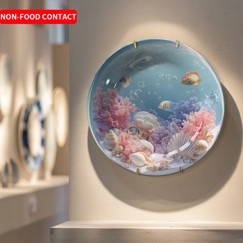 Plato y Decoración de Pared co - Marine Aquarium Home reseña y precio