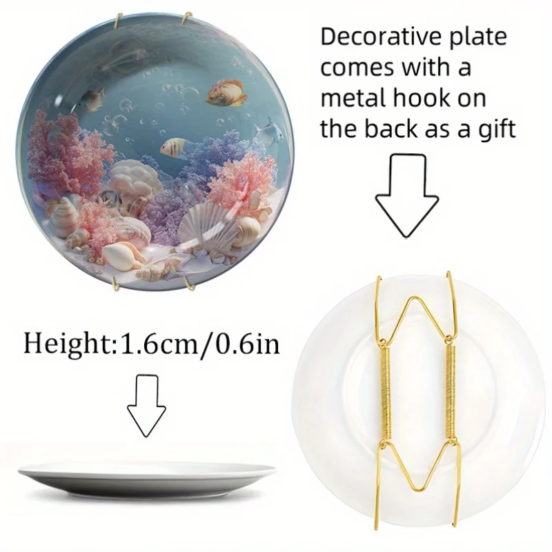 Plato y Decoración de Pared co - Marine Aquarium Home reseña y precio