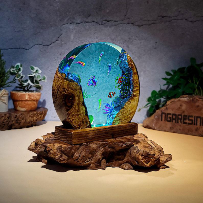 Lámpara de Mesa de Resina con  - Aquarium & Marine Museum Ums reseña y precio