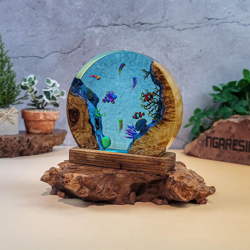 Lámpara de Mesa de Resina con  - Aquarium & Marine Museum Ums reseña y precio