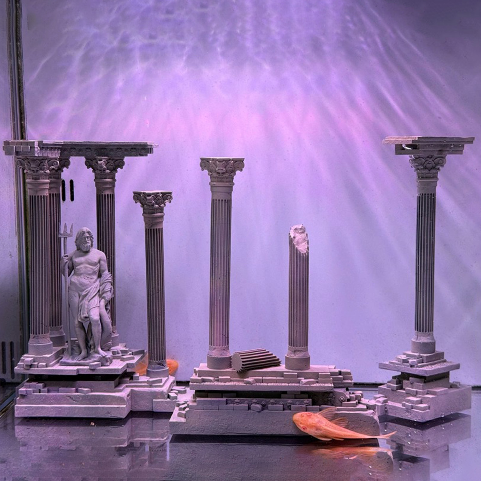 Decoración de columna romana,  - Marine Aquarium Hobby reseña y precio