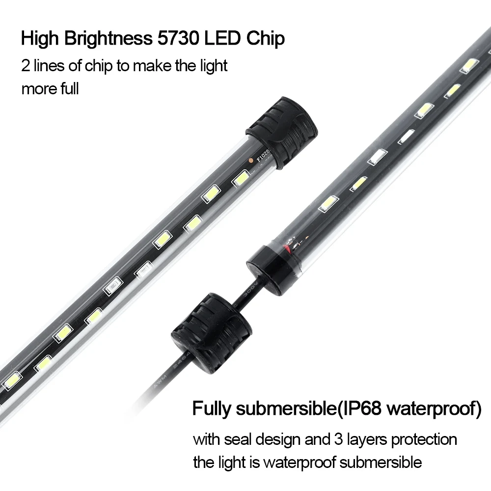 Luz LED para acuario de 58CM,  - Aquarium Marine Lights reseña y precio