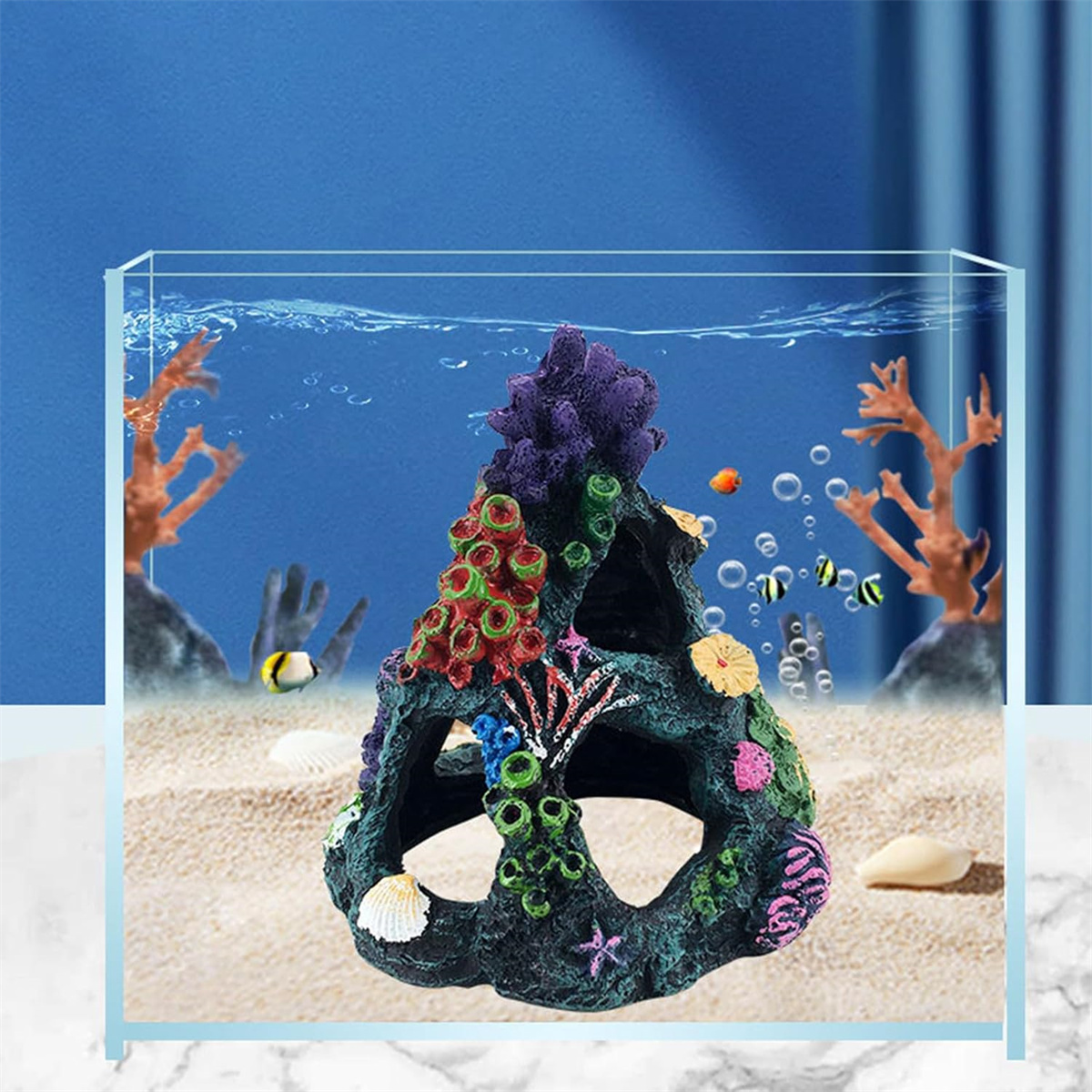 Adorno de acuario de arrecife  - Aquarium Marine Rock reseña y precio