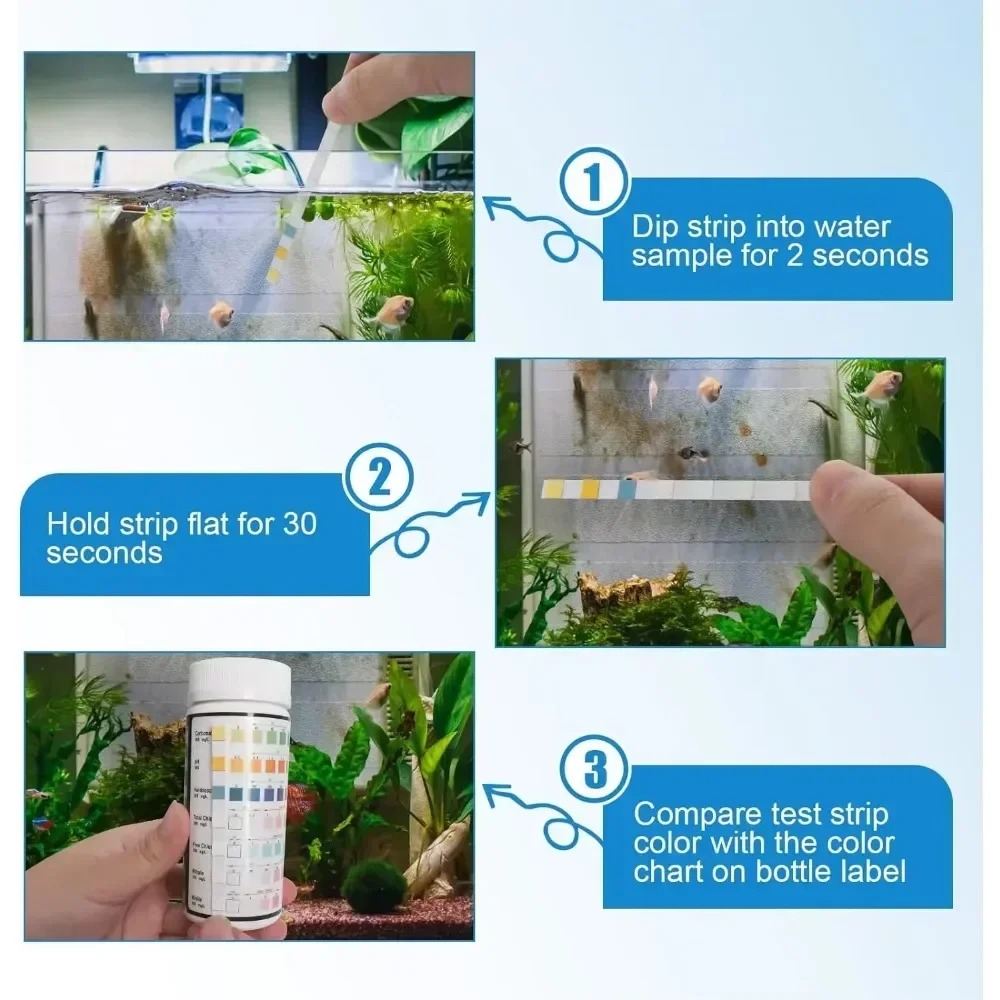 Tira de prueba de acuario, Kit - Marine Aquarium Test Kit reseña y precio