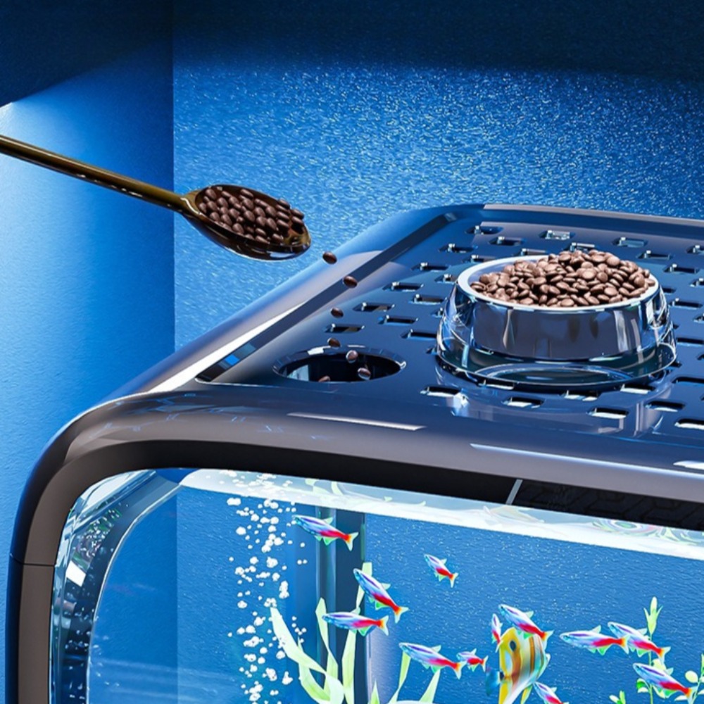 Tanque de peces de lujo transp - Marine Aquarium Hobby reseña y precio