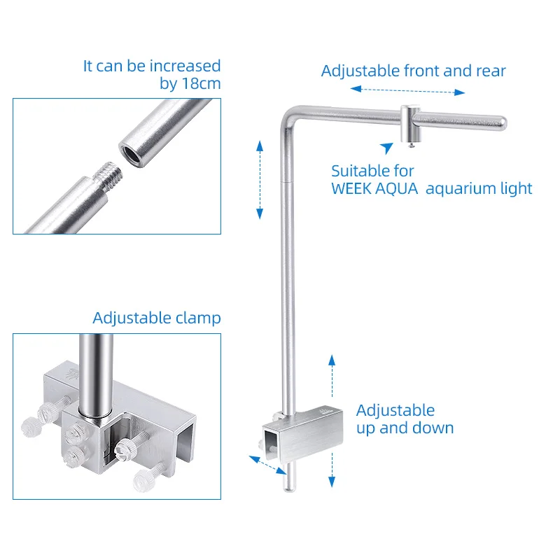 Soporte de luz Week Aqua Unive - Aquarium Marine Lights reseña y precio