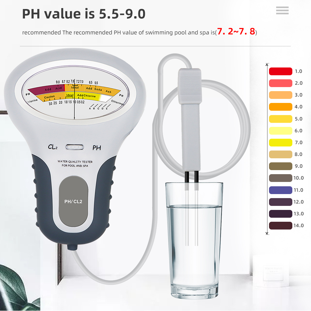Medidor de cloro PH 2 en 1, PC - Marine Aquarium Test Kit reseña y precio